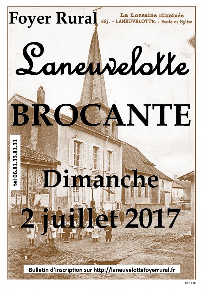 flyer brocante 2017
